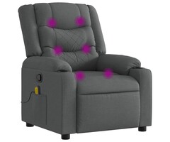 Fauteuil de massage inclinable gris foncé - Jusqu'à 35% de réduction !