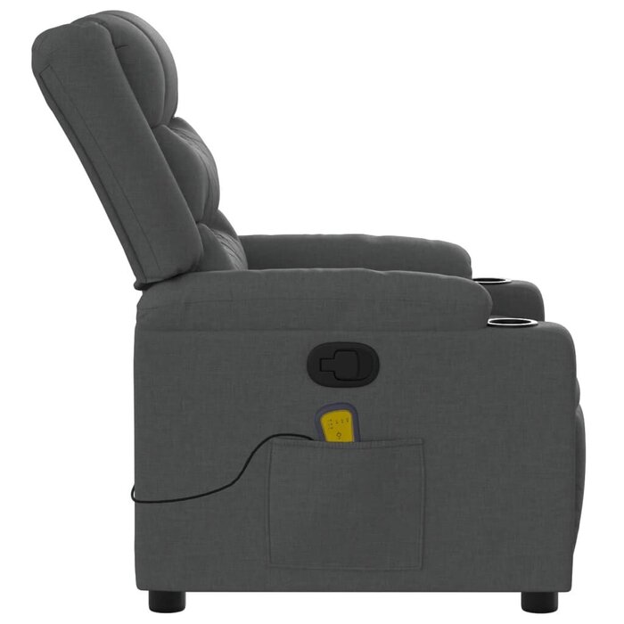 Fauteuil de massage inclinable gris foncé - Jusqu'à 35% de réduction !