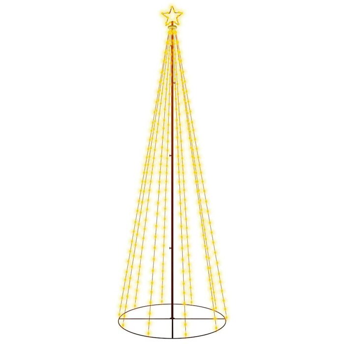 Sapin de Noël lumineux conique 310 LED blanc chaud 3m - Jusqu'à -35% !