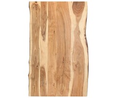 Plateau de table Acacia massif bords naturels 100 cm - Jusqu'à -35% outlet