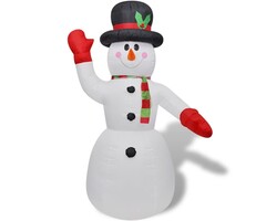 Bonhomme de neige gonflable Noël 240 cm LED - Jusqu'à -35% !
