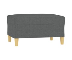 Pouf repose-pieds en tissu gris foncé - Jusqu'à 35% de réduction !