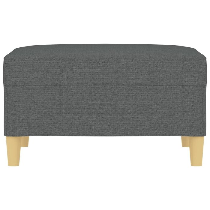 Pouf repose-pieds en tissu gris foncé - Jusqu'à 35% de réduction !