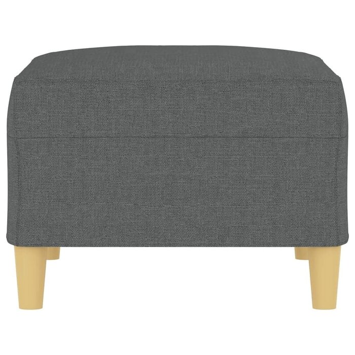 Pouf repose-pieds en tissu gris foncé - Jusqu'à 35% de réduction !