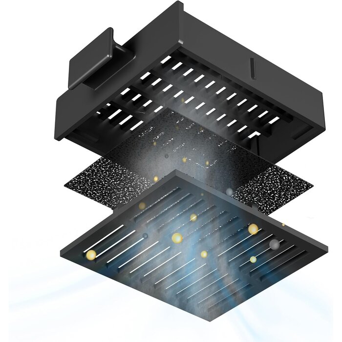 Hotte de cuisine sous-meuble 60 cm noire - Évacuation/Recirculation | Jusqu'à -35%