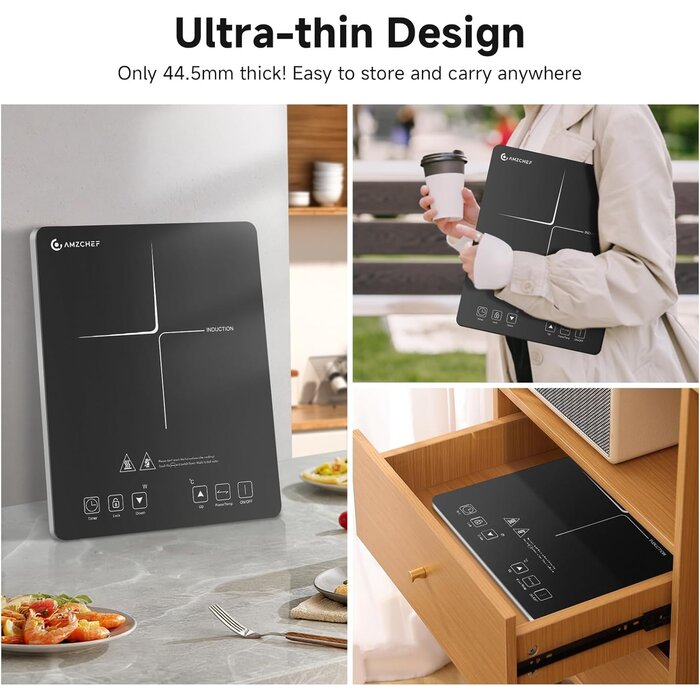 Table induction portable 2000W ultra-mince - Économisez jusqu'à 35% !