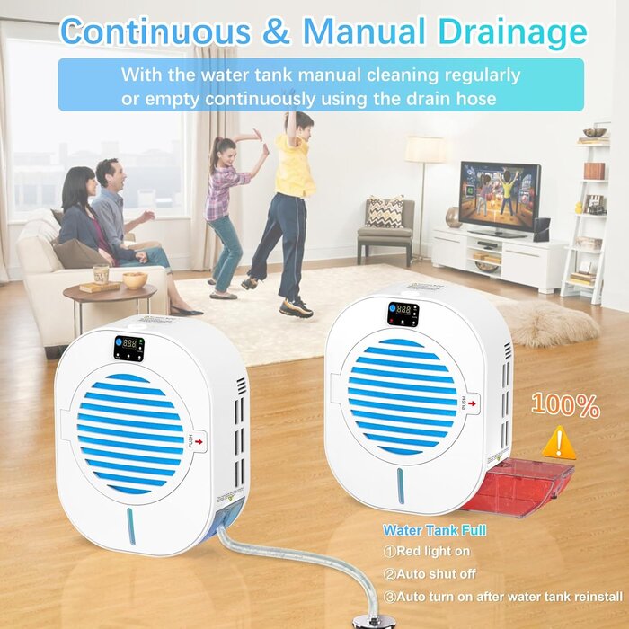 Déshumidificateur silencieux - Idéal maison, salle de bain, sous-sol - Jusqu'à 35% de réduction