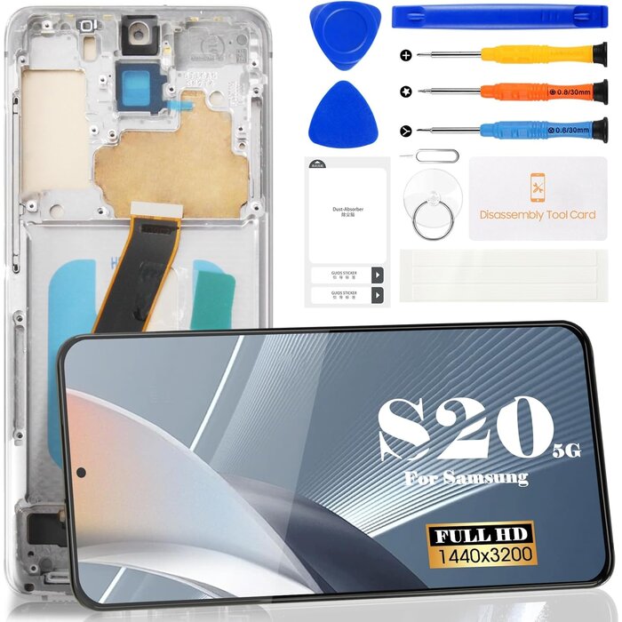 Réparez votre S20 5G: Écran LCD TFT 6.2" Noir avec cadre - Jusqu'à -35%!