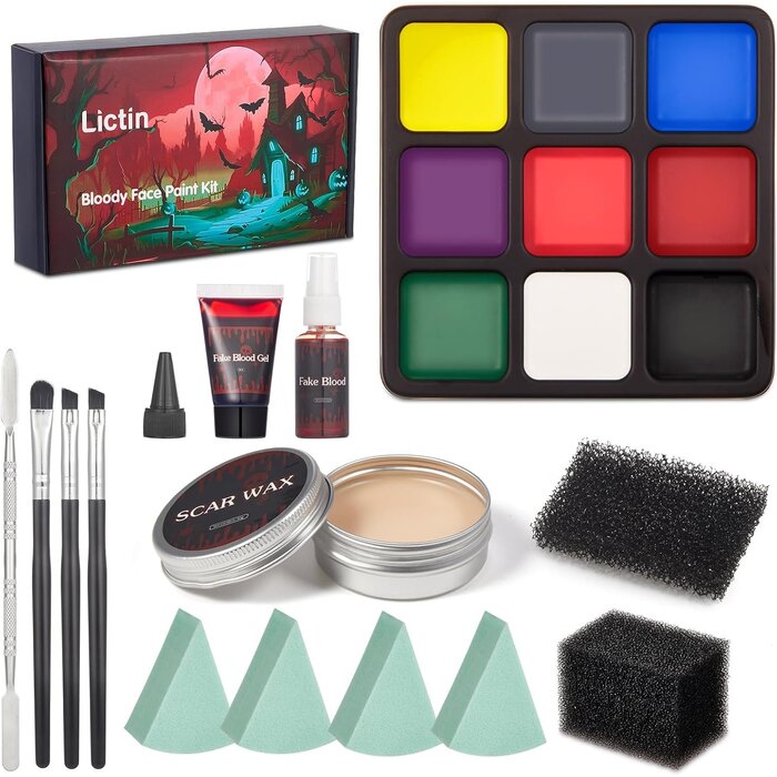 Kit Maquillage & Peinture Corporelle 3 Couleurs Enfants/Adultes - Jusqu'à 35% de réduction