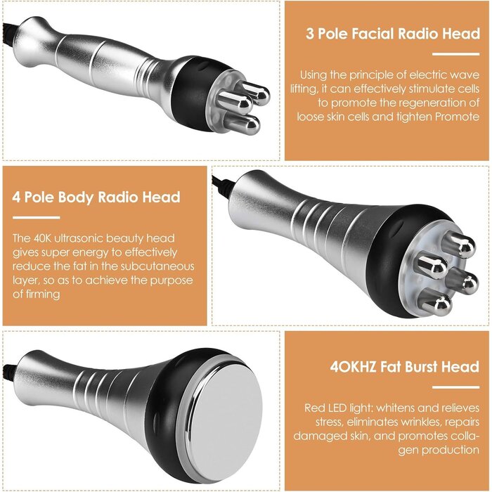 Appareil Amincissant 3-en-1 Cavitation RF & Ultrasons - Jusqu'à 35% de réduction !