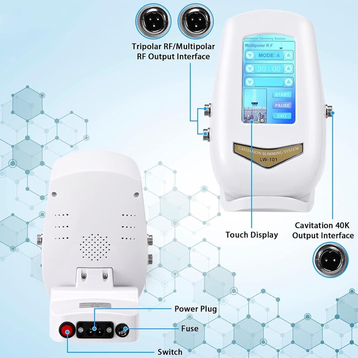Appareil Amincissant 3-en-1 Cavitation RF & Ultrasons - Jusqu'à 35% de réduction !