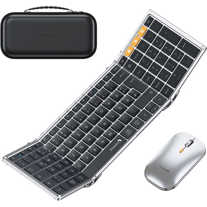 Ensemble Clavier-Souris Pliable QWERTZ avec Pavé Numérique - Jusqu'à 35.0% de Réduction