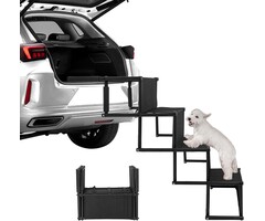Escalier pliable 4 marches pour chien - Protège les articulations - Jusqu'à 35% de réduction