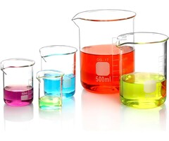 Lot de 5 béchers verre gradués (25-500ml) | Labo & Cuisine | Jusqu'à -35%