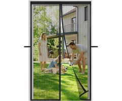 Rideau moustiquaire magnétique noir 90x200cm | Jusqu'à 35% de réduction