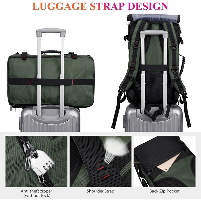 Sac à dos voyage homme convertible cabine, PC 17" - Jusqu'à -35% !