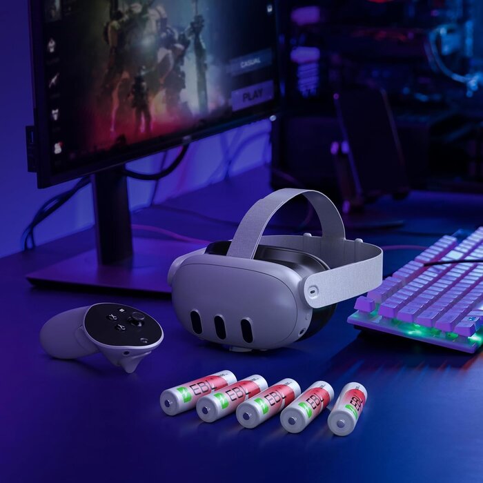 Piles rechargeables AA Lithium (8 pièces) avec chargeur - Jusqu'à -35%