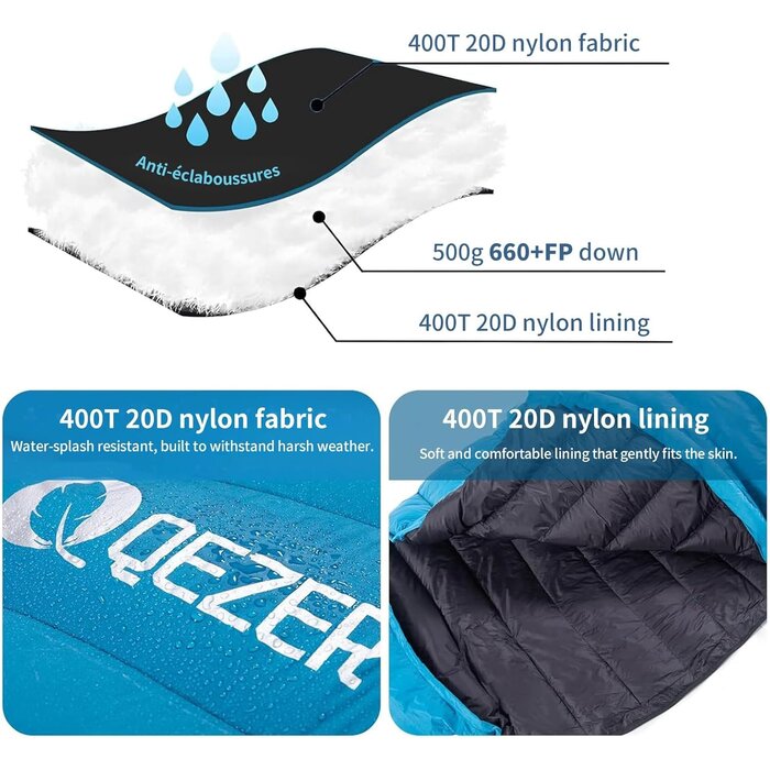 Sac de couchage duvet ultraléger 4 saisons - Jusqu'à 35% de réduction!