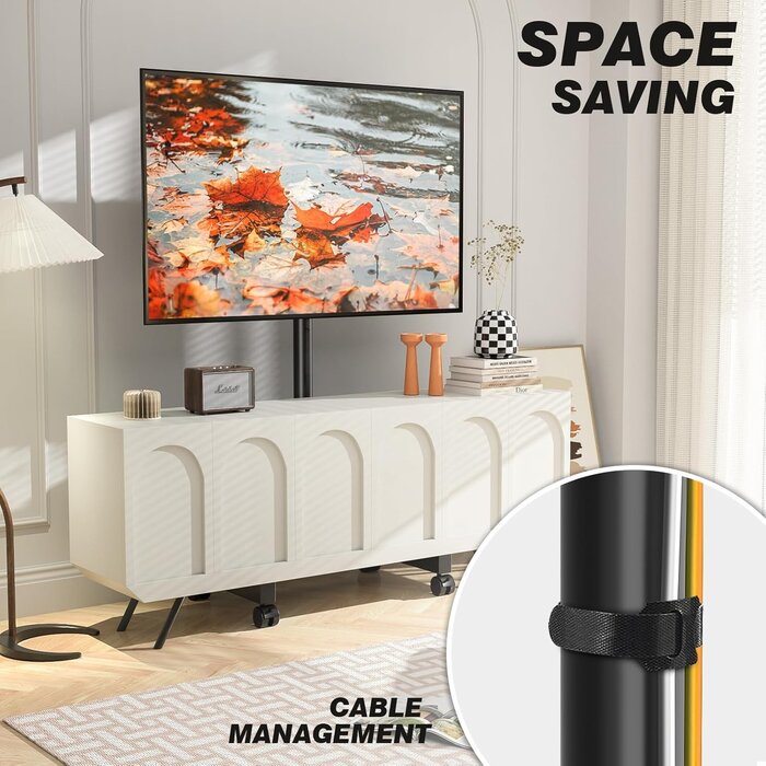 Support TV Mobile 13-50" Réglable & Rotatif - Votre Offre Outlet jusqu'à -35%