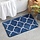 Tapis de bain Microfibre 60x90 cm Bleu Marine Marocain - Jusqu'à 35% de réduction !
