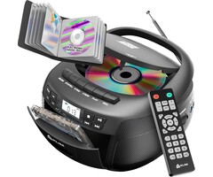 Boombox Bluetooth Lecteur CD/Cassette AM/FM, USB, AUX - Jusqu'à 35% de réduction !