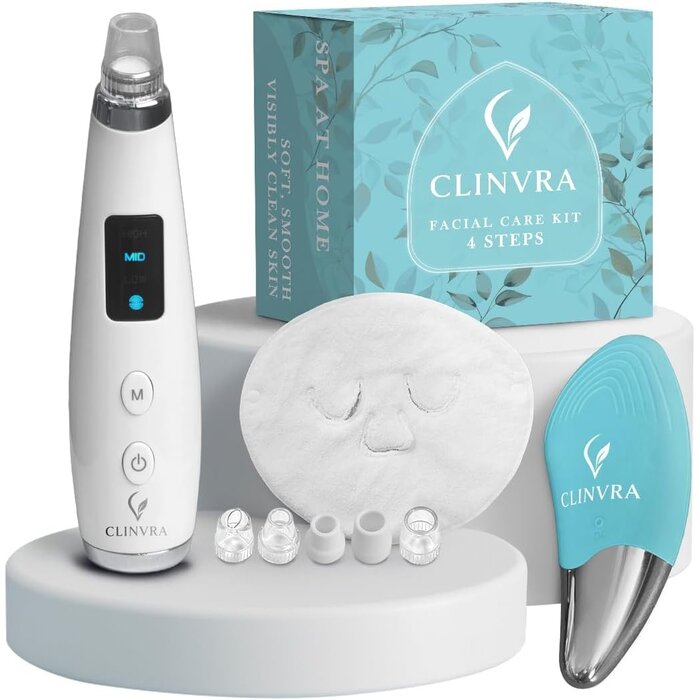 Kit Facial 4 Étapes Pro : Extracteur, Nettoyant Électrique - Jusqu'à 35% !