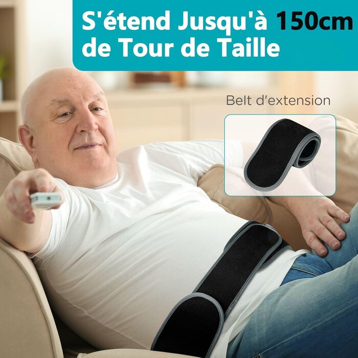 Soulagez votre dos et abdomen : Ceinture lombaire chauffante sans fil jusqu'à 35% !