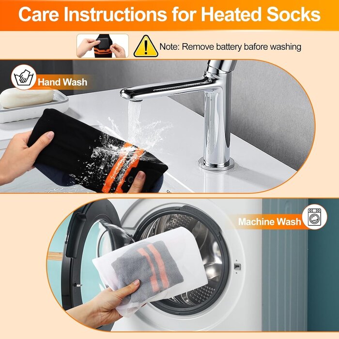 Chaussettes Chauffantes 5000mAh - 4 Niveaux de Chaleur | Jusqu'à -35% !