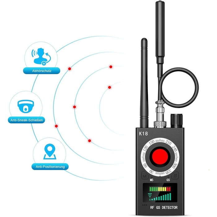Détecteur RF pour Bugs, Caméras & Traceurs GPS Multifonctionnel - Jusqu'à -35% !