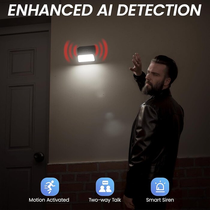 Caméra Sécurité Solaire Extérieure 2K IP65 & Alexa - Jusqu'à -35% de réduction