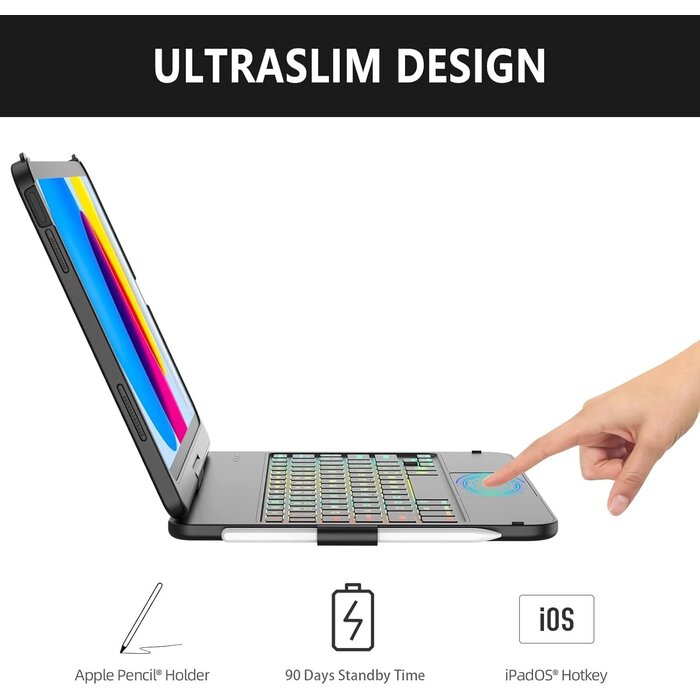Housse Clavier Trackpad pour iPad 10e Génération - Jusqu'à 35% de réduction !
