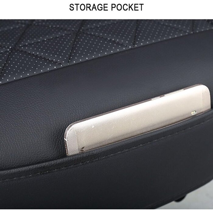 Lot 2 Housses Siège Auto Universelles Cuir PU Imperméable - Jusqu'à -35% !