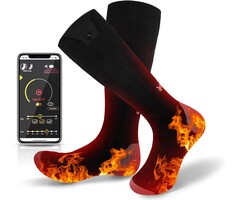 Chaussettes chauffantes rechargeables 5000 mAh | Chaleur intense jusqu'à -35%