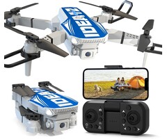 Drone Bleu compact 1080P & détection 270° - Jusqu'à 35% de réduction !