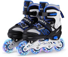 Patins à roues alignées réglables enfants, lumineux - Jusqu'à 35% de réduction !