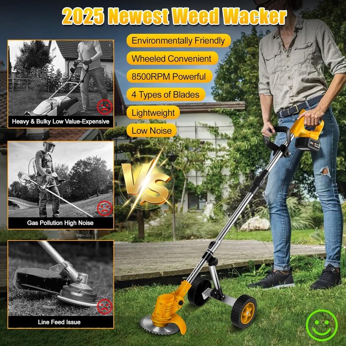 Coupe-bordure sans fil 3-en-1 polyvalent - Jusqu'à 35% de réduction !