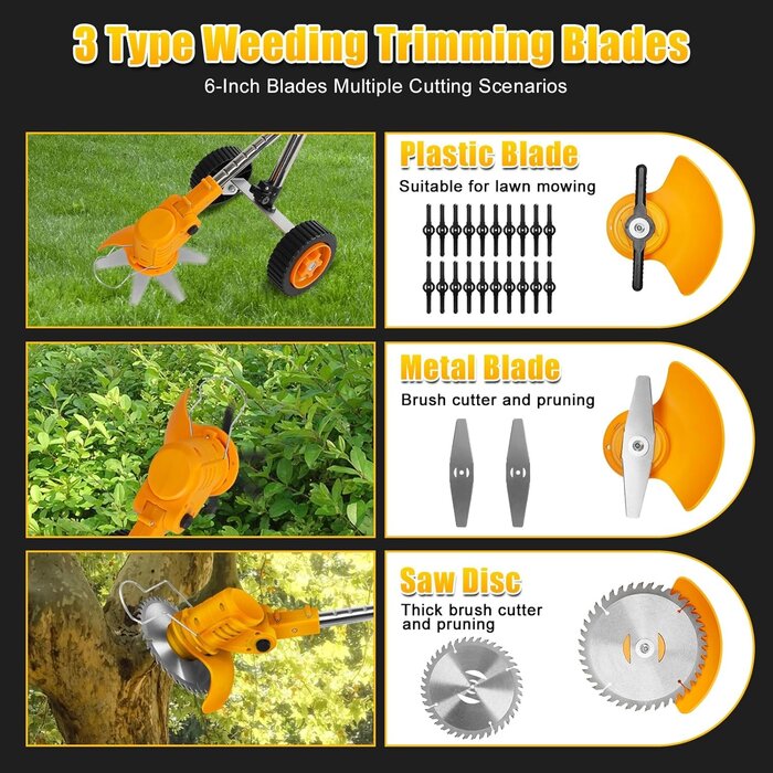 Coupe-bordure sans fil 3-en-1 polyvalent - Jusqu'à 35% de réduction !