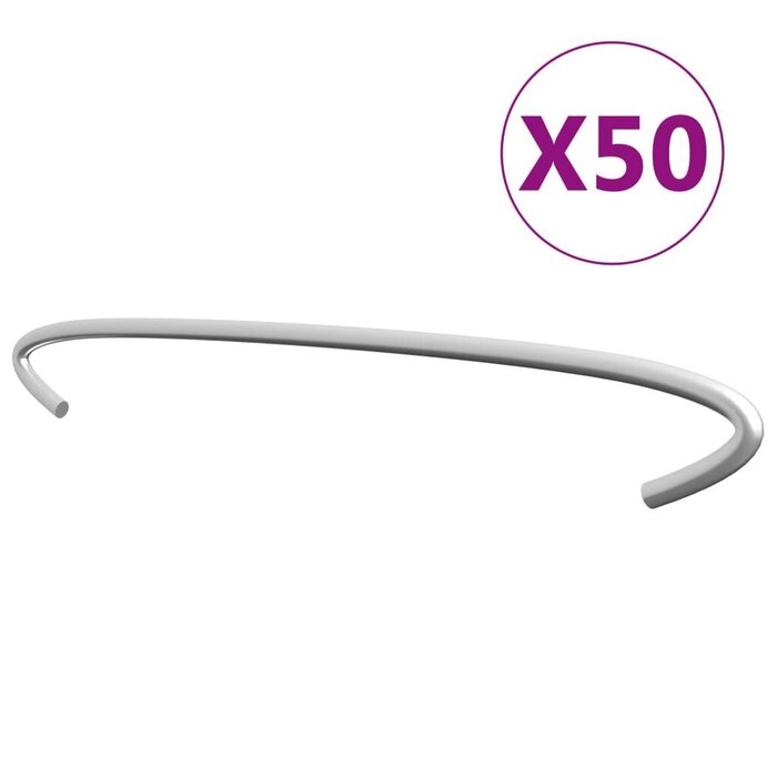 Crochets gabions acier galvanisé 40cm, 50 pcs - Jusqu'à 35% de réduction