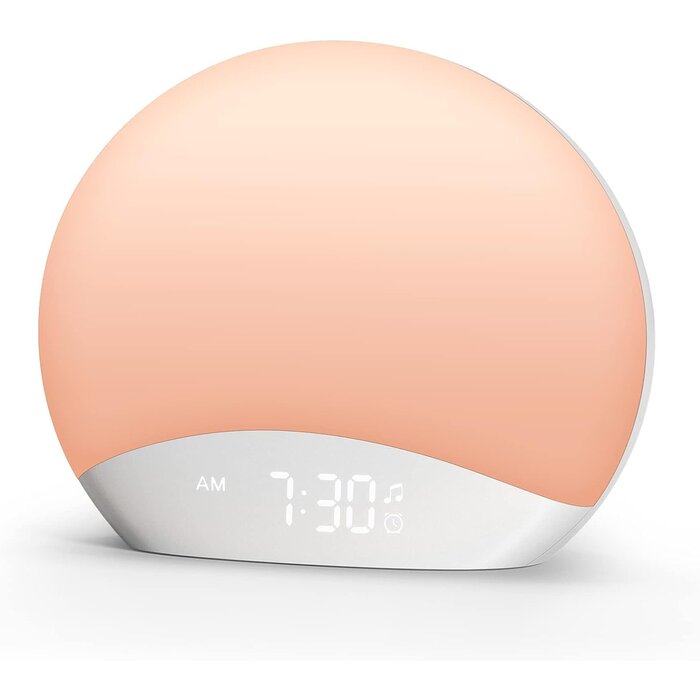 Réveil Simulateur d'Aube en Bois & Veilleuse | Outlet : jusqu'à -35% !