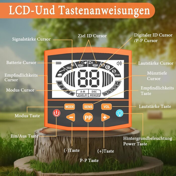 Détecteur de Métaux Professionnel IP68 Écran LCD - Jusqu'à 35% de Réduction!