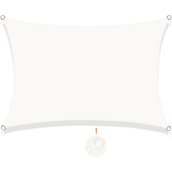 Voile d'ombrage rectangulaire 5x6m Sable - Protégez-vous du soleil jusqu'à -35% !