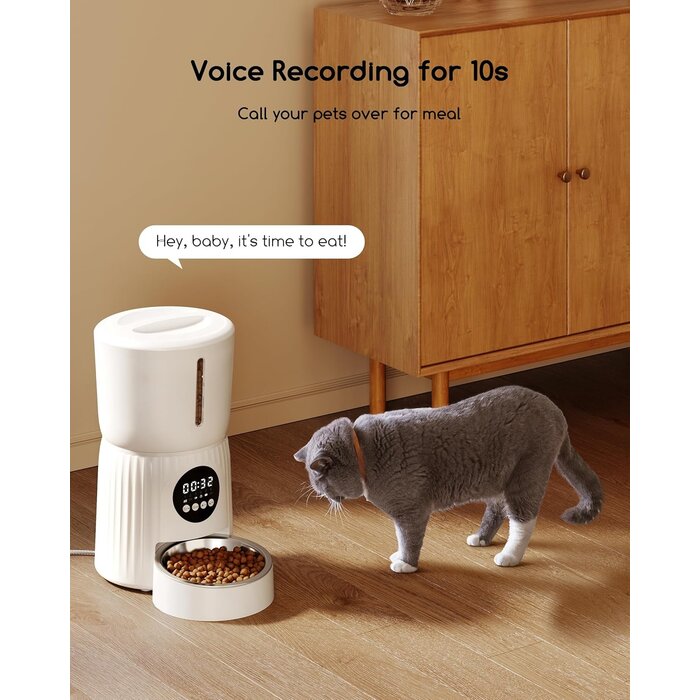 Distributeur de croquettes 4L programmable 6 repas - Jusqu'à 35% de réduction !