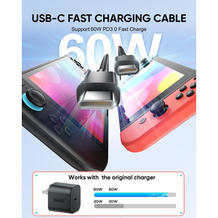 Lot 2 Câbles USB-C 60W PD 1,5m Charge Rapide - Outlet, jusqu'à -35%