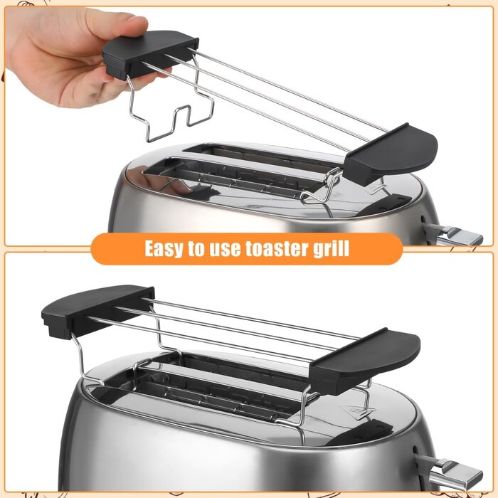 Grille de réchaud noire en inox pour grille-pain - Jusqu'à 35% de réduction !