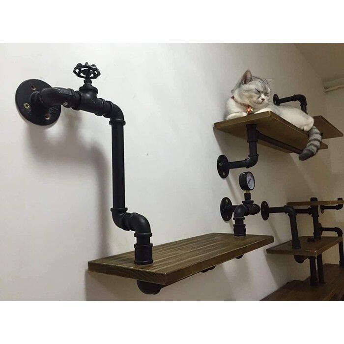 Étagère Murale Industrielle Vintage 70x40 cm - Outlet jusqu'à -35%