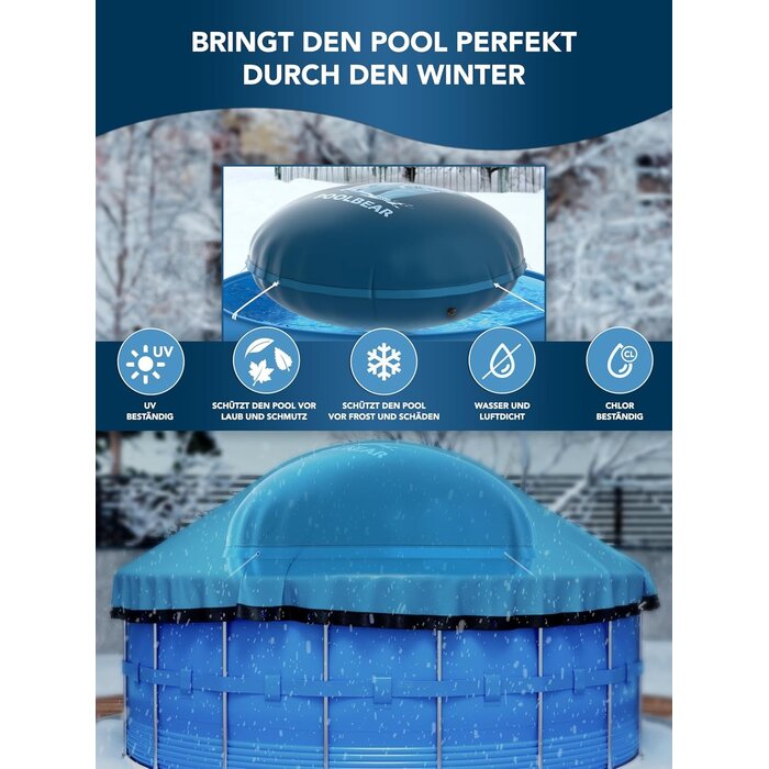 Bâche Piscine XXL 2m Double Couture & Kit Réparation - Jusqu'à 35% de réduction