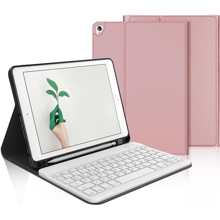 Étui Clavier Rétroéclairé iPad 10.2" QWERTZ Lavande - Jusqu'à -35% !