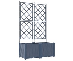 Arche de Jardin Grise avec Treillis - Style Moderne & Robuste - Jusqu'à 35% de Réduction