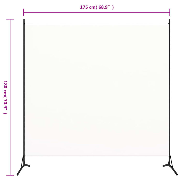 Paravent séparateur de pièce blanc 175x180 cm - Jusqu'à 35% de réduction