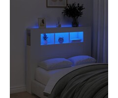 Tête de lit LED blanche 120cm en bois d'ingénierie, jusqu'à 35% de réduction